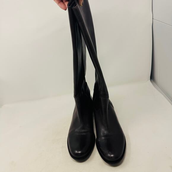 Vintage Talbots Corey Brown Leather Tall Riding Boots Size 8.5 Equestrian - Picture 4 of 10